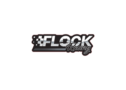 Flock racing sticker