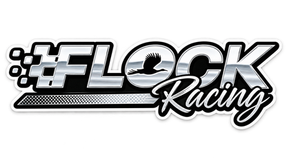 Flock racing sticker